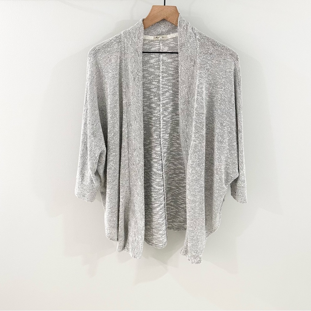 Mododoc 3/4 Sleeve Open Front Cardigan Gray Size … - image 1